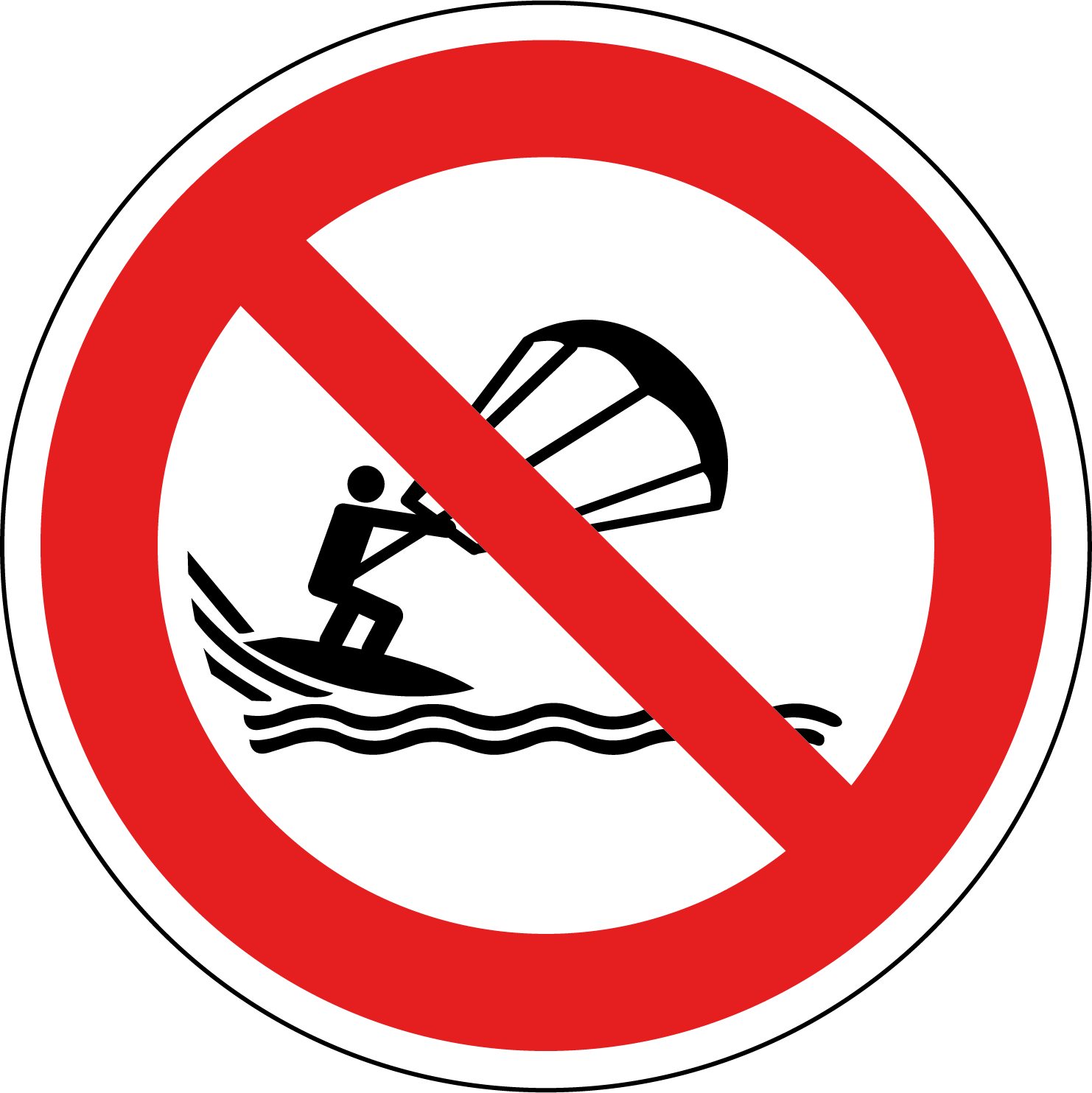 P065 - Kitesurfen verboden